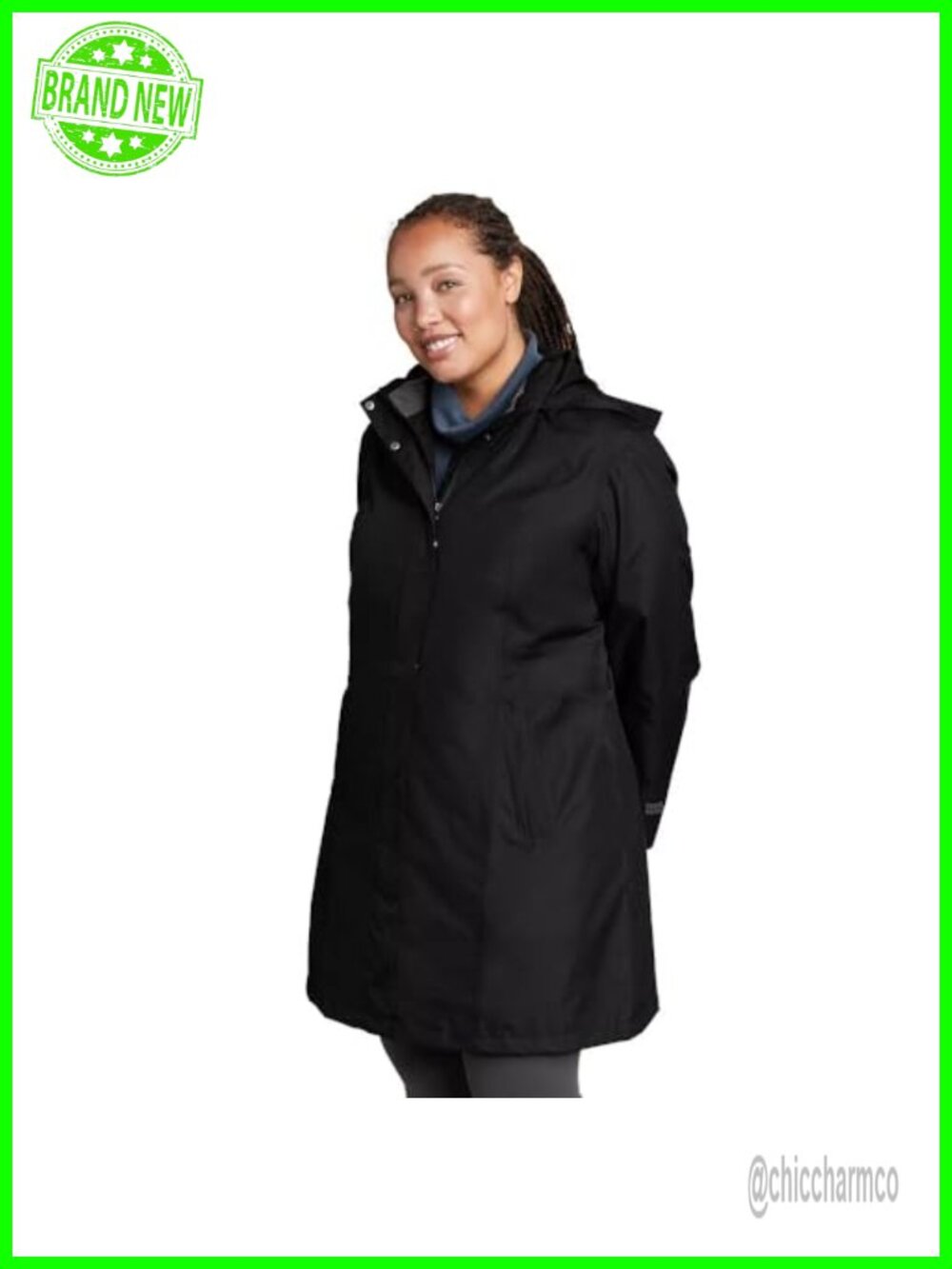 Waterproof Hooded Trench Coat Windproof Breathable Rain Coat